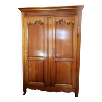 Armoire merisier "Décors de Provence"