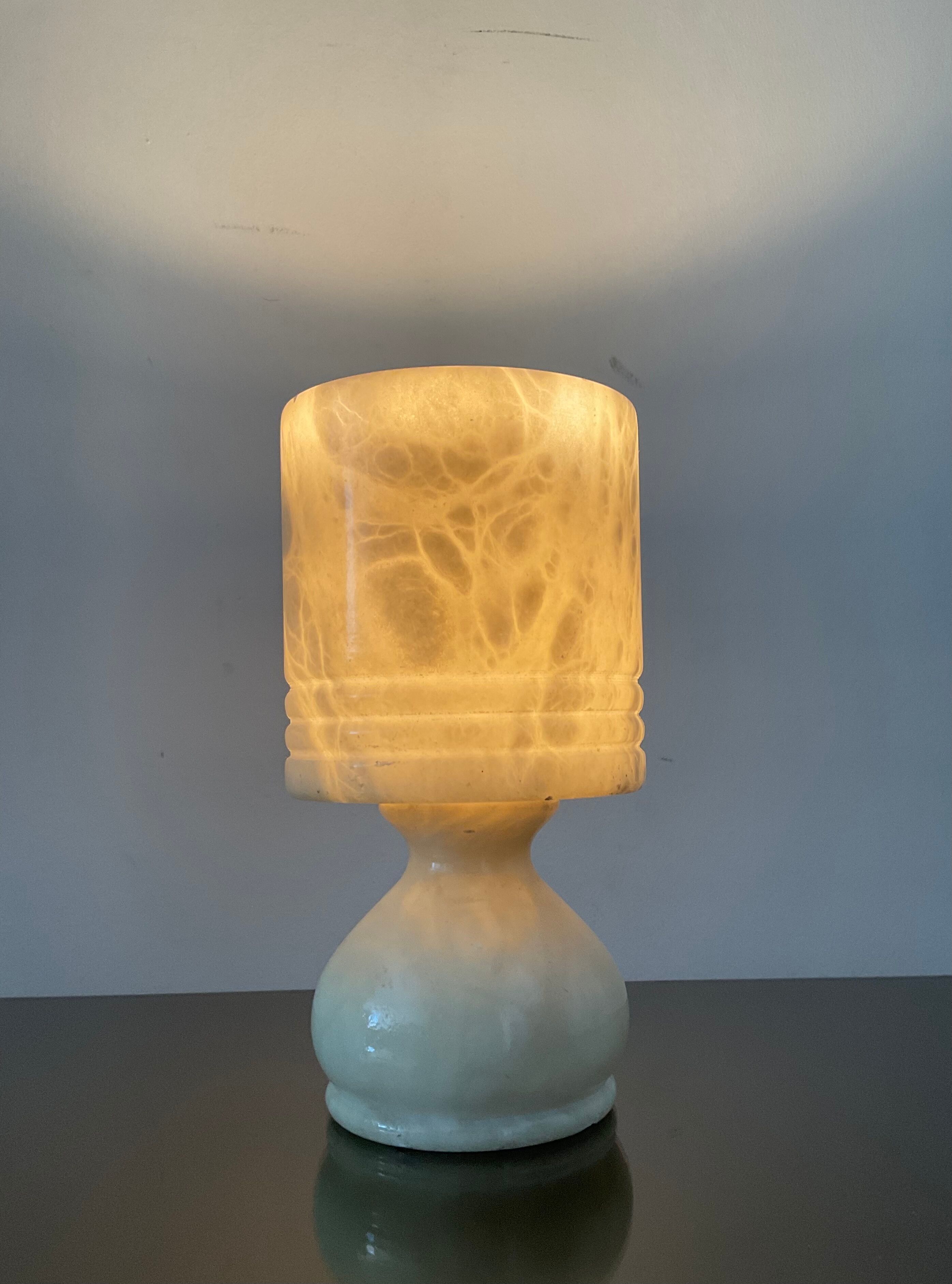 Alabaster lamp from the 70s