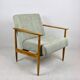 Vintage Danish Light Green Armchair, 1970s