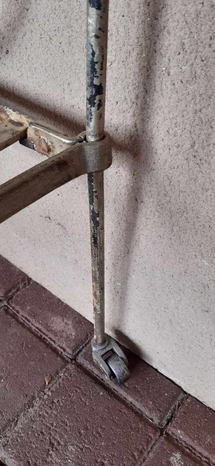 Old wrought iron bench