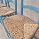 4 chaises paillées anciennes de style provençale