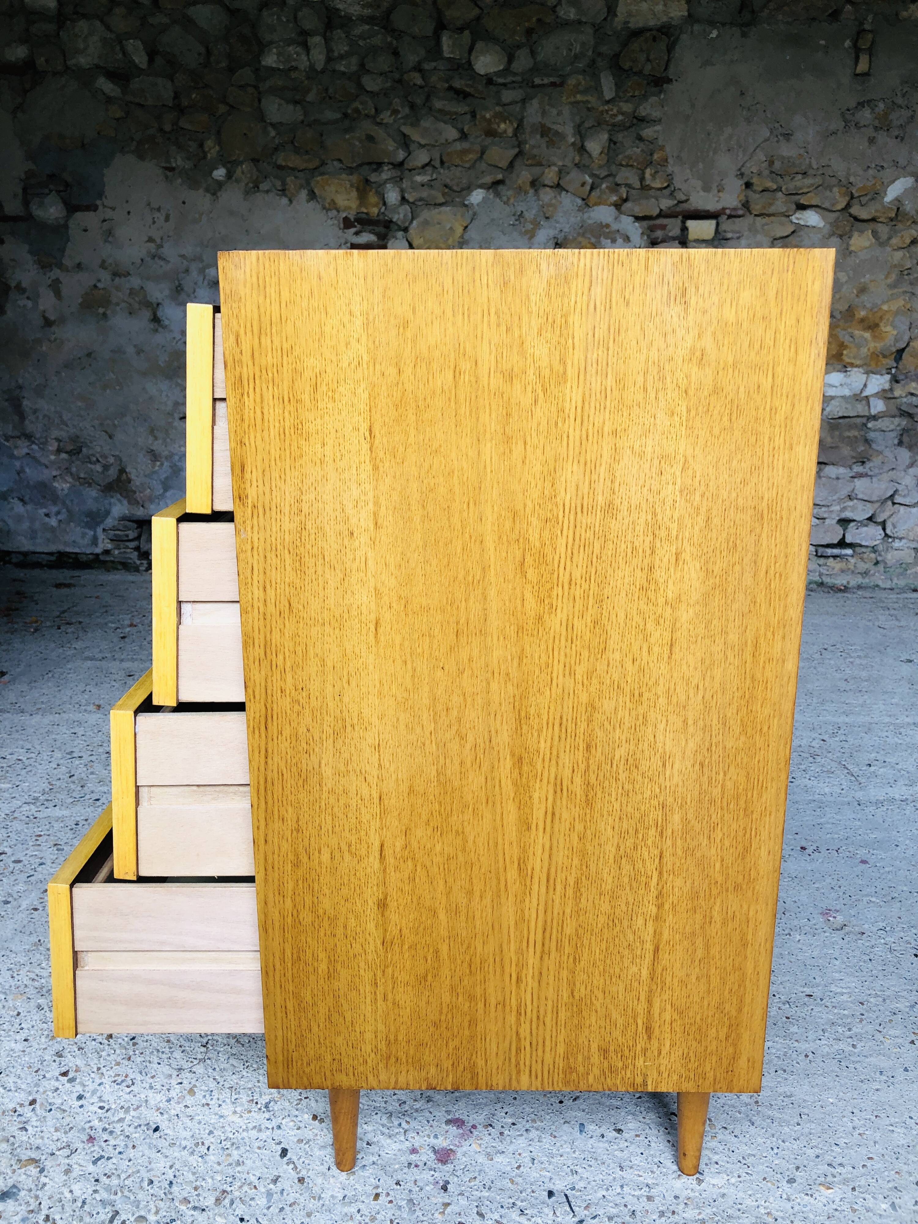 Vintage 4-drawer 60/70 drawers for Furniture de France