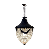 Lustre à gland perles de Belgique antique