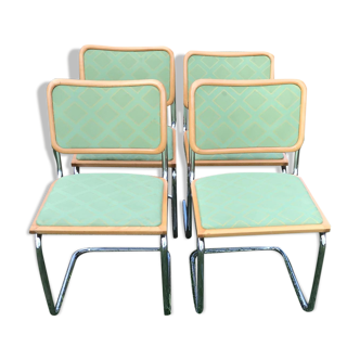 Set of 4 Cesca chairs by Breuer Marcel