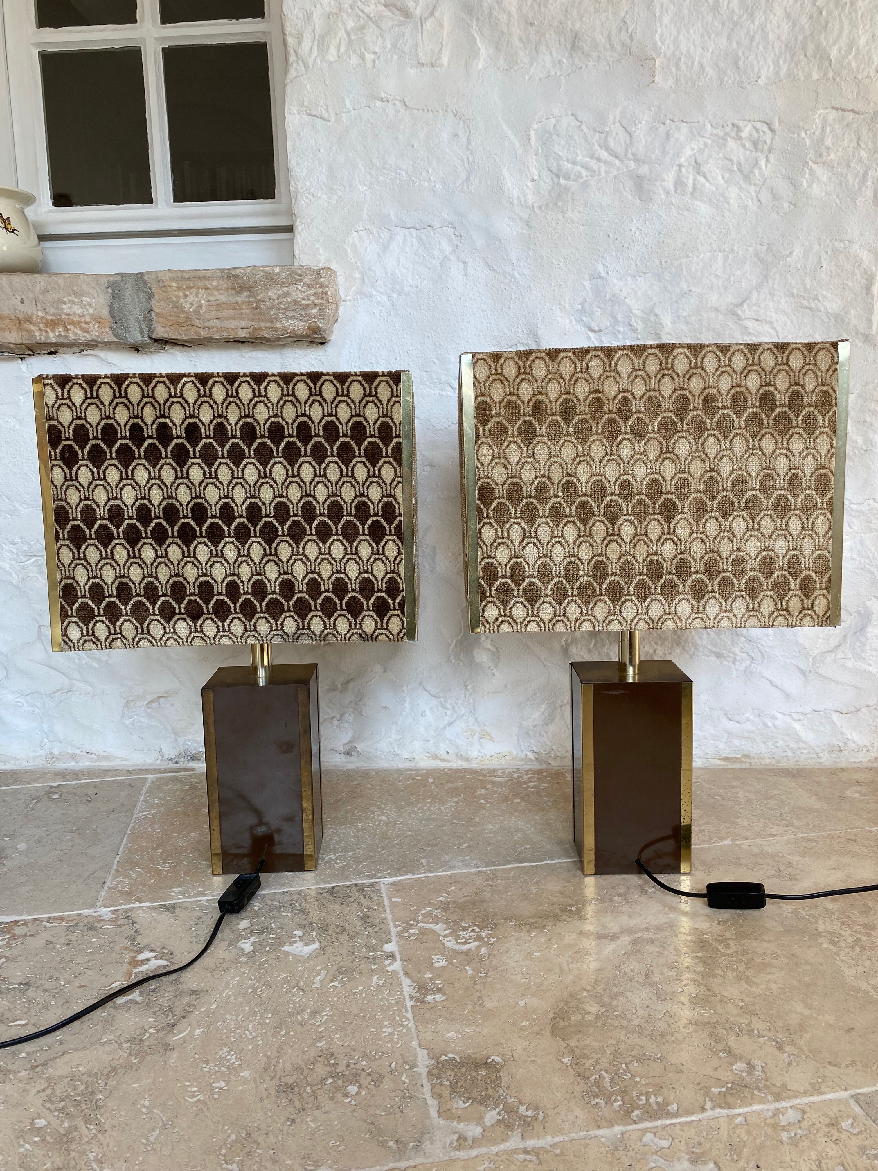 Paire de lampes 1970