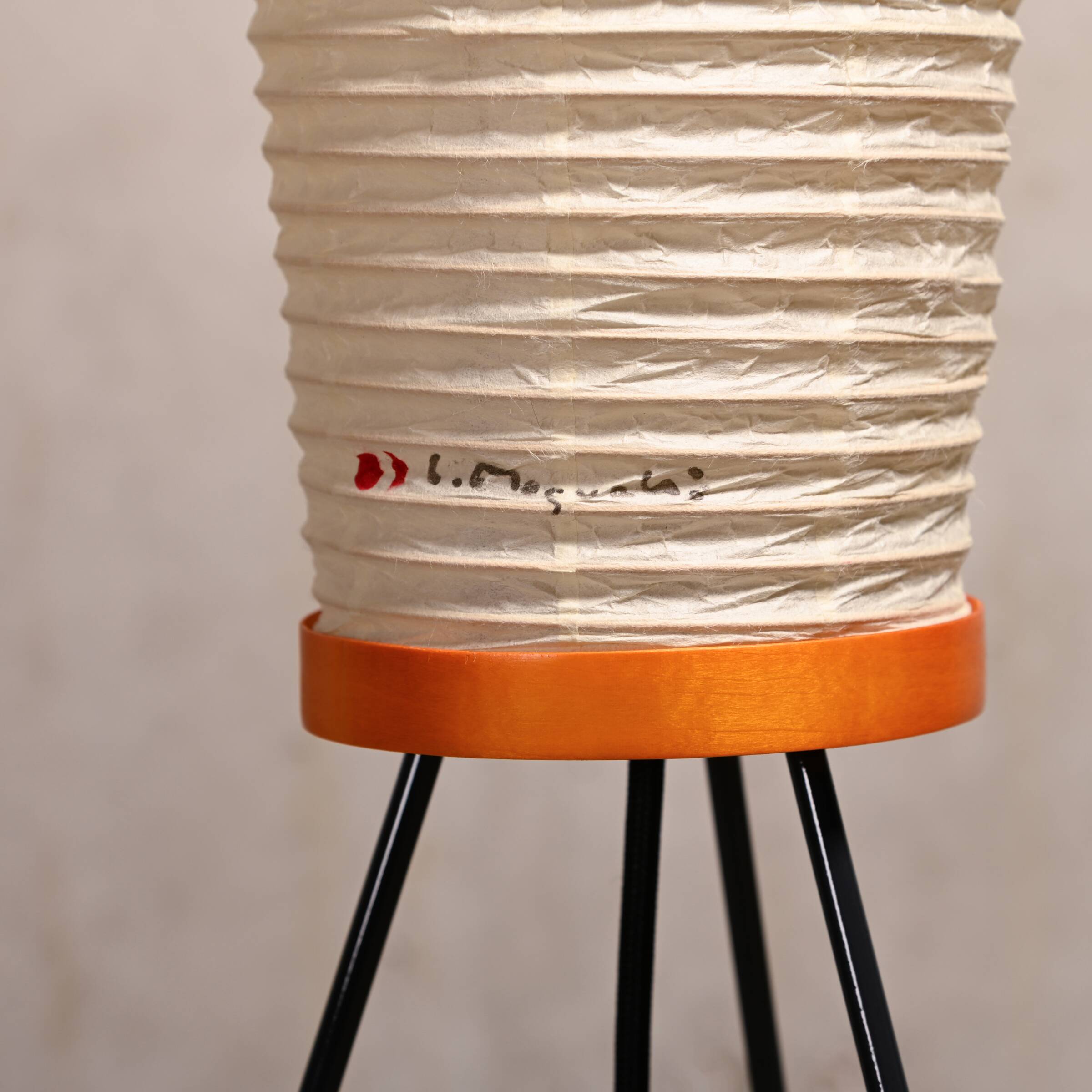 Isamu Noguchi Akari Model 14A Light Sculpture in Washi Paper and Bamboo by Ozeki