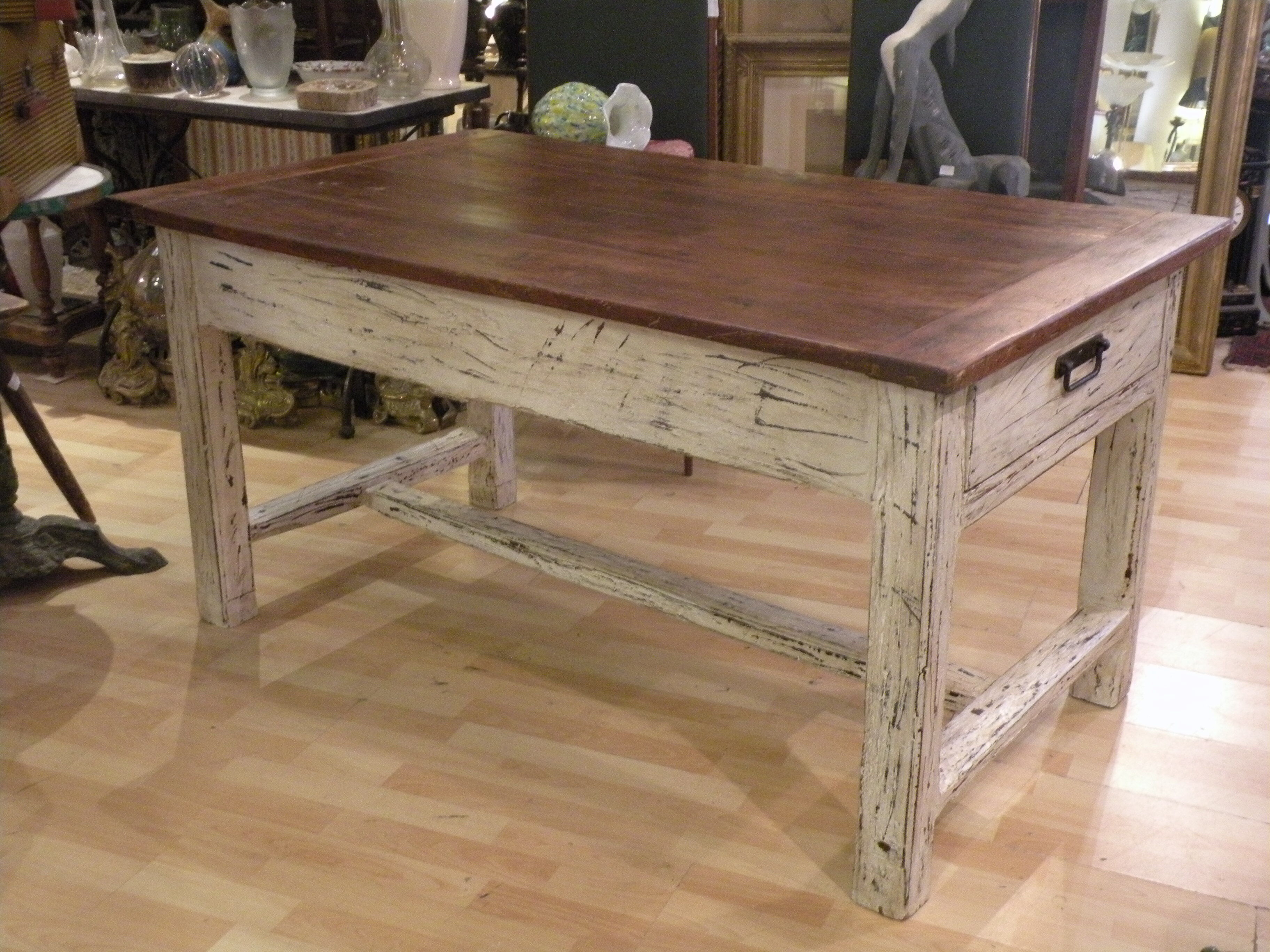 Farm table XIXth, in cherry