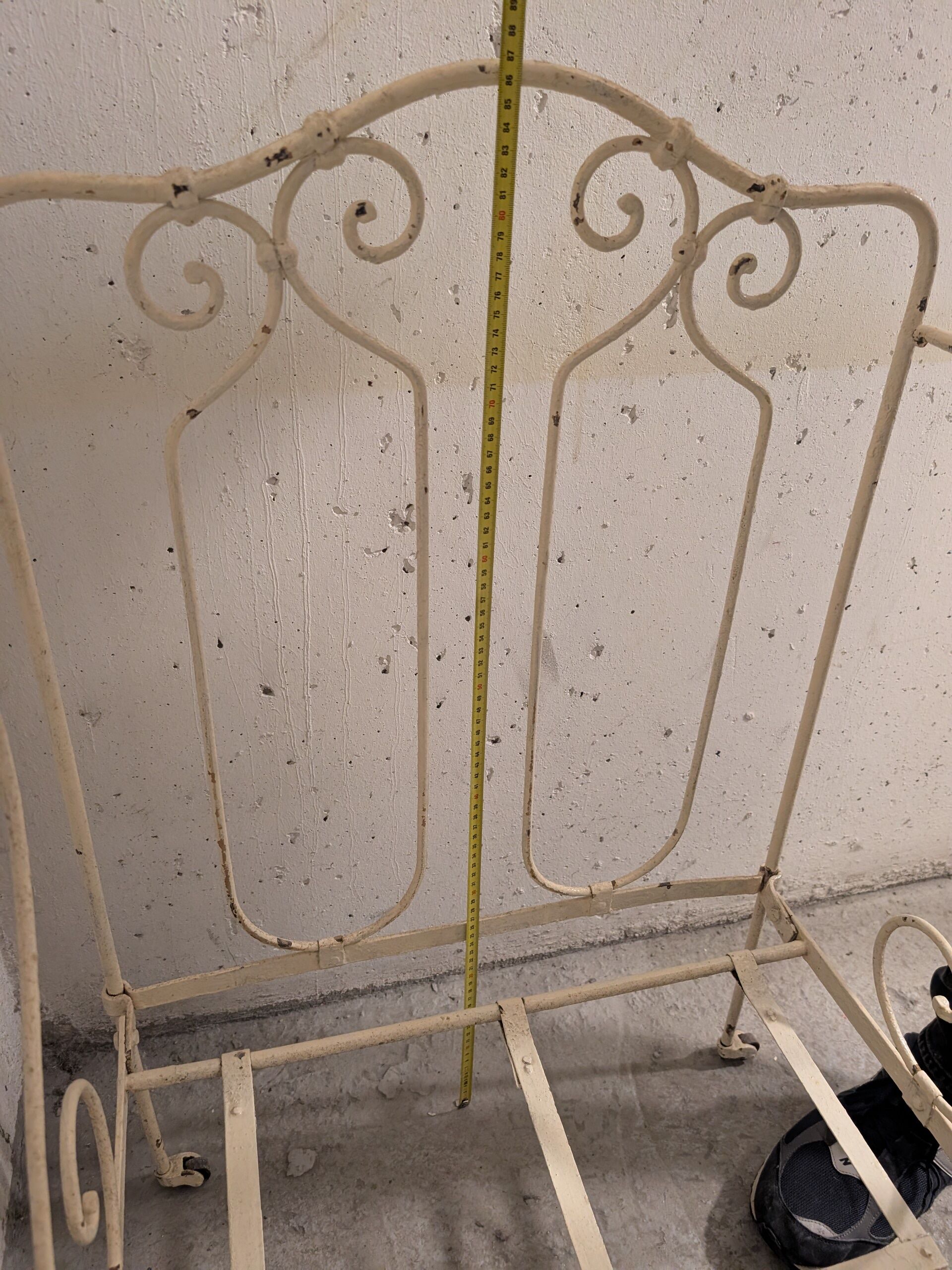 Vintage metal baby bed