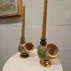 Shell candelabra, 1980s, set of 2