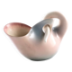 Light Pink Lacquered Terracotta Centerpiece Model Nr 610 by Vibi, Turin, Italy