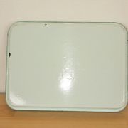 Plat rectangulaire acier émaillé vintage 30/40