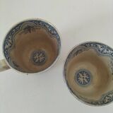 Set of fine earthenware cups