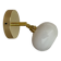 Applique globe vintage en opaline blanche