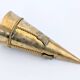 Vintage Brass Wall Cornet Vase Twisted Cord Pompons Bouquet Holder