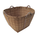Old basket woven bamboo
