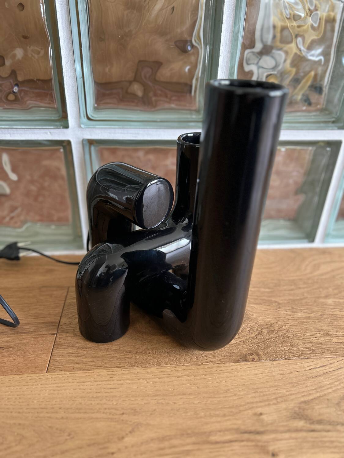 Iconic Pidou Habitat Lamp (Design Progetto Luce) - Black Ceramic