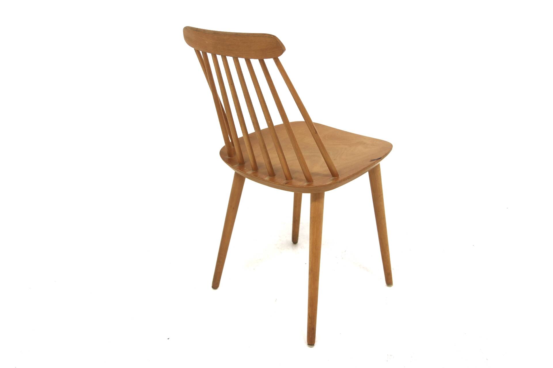 Scandinavian beech chair "Pinnstol", Sweden, 1960