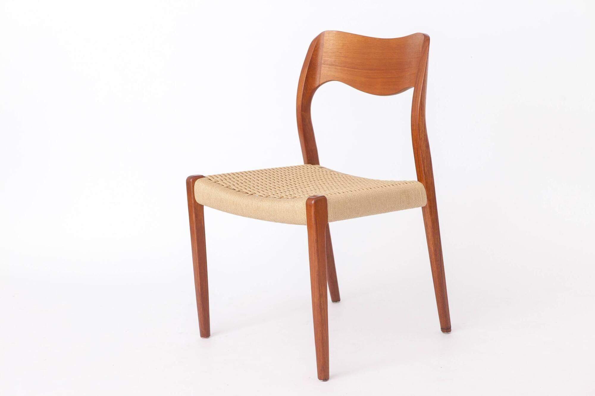 Niels Otto Møller Model 71 Teak Dining Chair, Danish 1950s - with Repair!