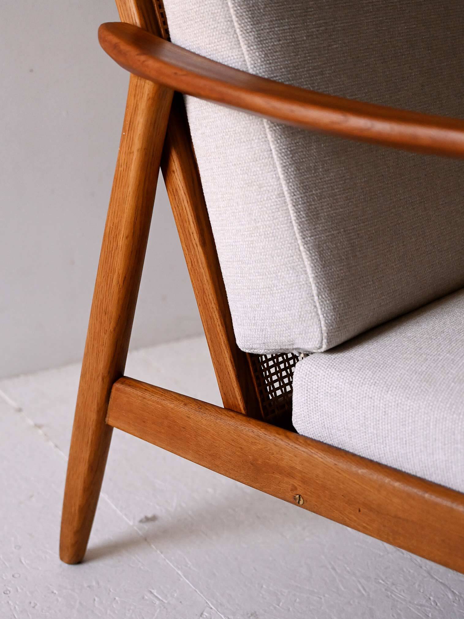 Swedish Vintage Teak armchair by Folke Ohlsson for DUX