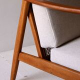 Swedish Vintage Teak armchair by Folke Ohlsson for DUX