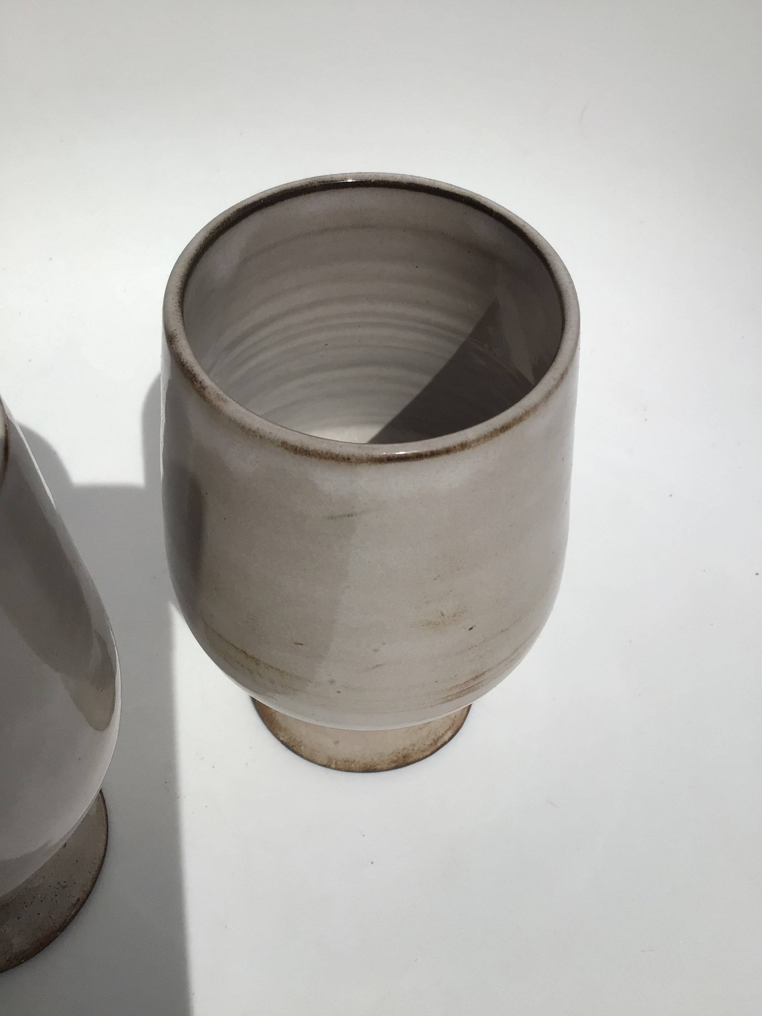 2 Mazagrans signed Gérard Hofmann 50s/60s