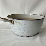Old enamelled pot