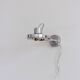 Brushed steel halogen wall lamp type V0207 ‘KLIMAT’, Ikea, 1990s