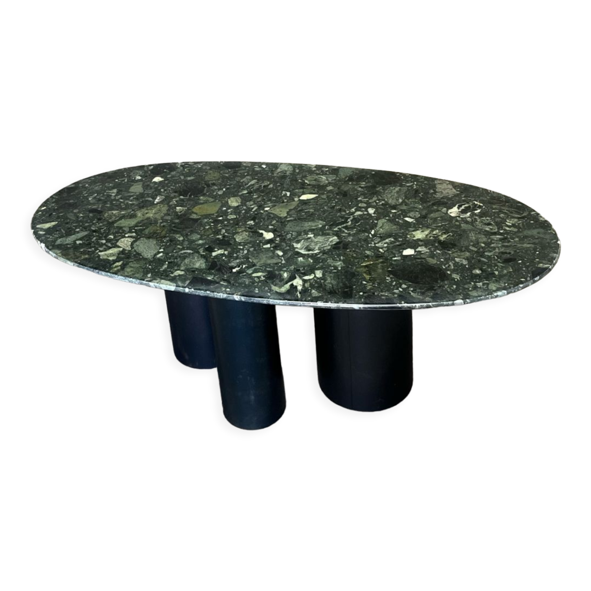 Coffee table marble feet steel