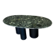 Coffee table marble feet steel