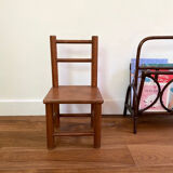 Petite chaise enfant en bois ancien