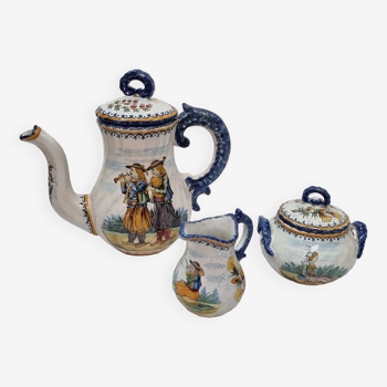 Henriot Quimper coffee service from 1930
