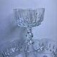 Set of 6 mismatched crystal champagne glasses 50-60s