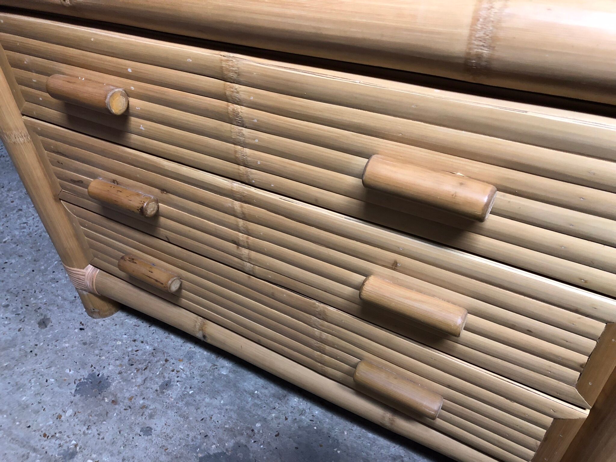 Bamboo chest of drawers