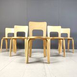 Model 66 dining chairs by Alvar Aalto for Artek, 1960s