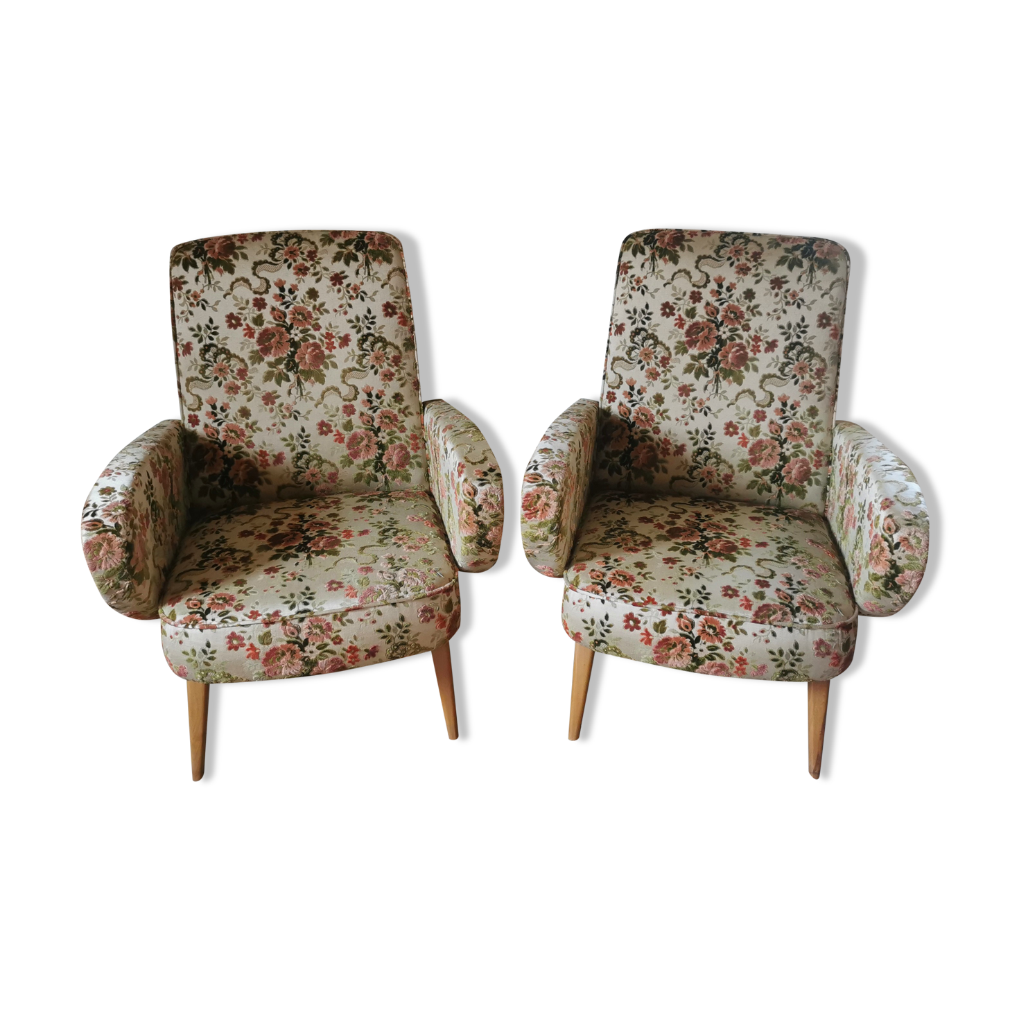 Pair of armchairs 50s/60s