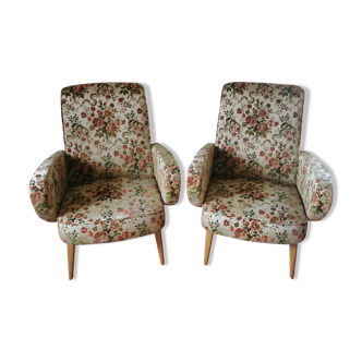 Pair of armchairs 50s/60s