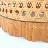 Suspension wicker cannage and bamboo