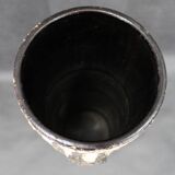 Vase brutaliste européen en céramique à surface texturée imitant la lave, années 1970