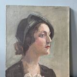 Old portrait painting, circa 1930