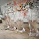 Lot de 4 verres à pastis Bistrot anciens avec marque de dosage
