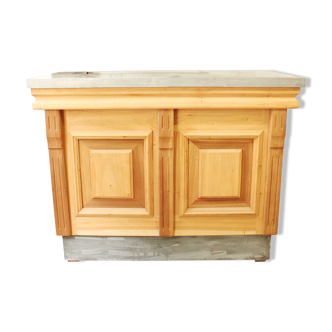 Comptoir style bar en bois & zinc