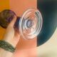 Superb vintage cobalt blue Murano candlestick