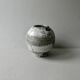 Stoneware vase with Japanese decor by Philippe Dubuc