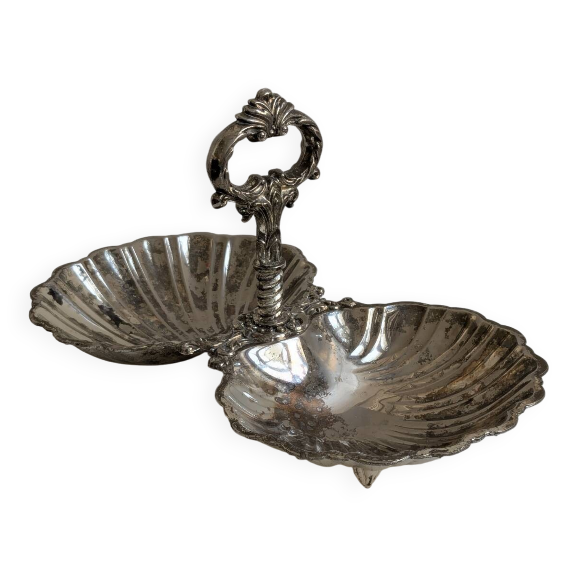 Vintage Double Shell Servant
