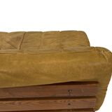 Mid-Century Cognac Leather Lounge Sofa small model