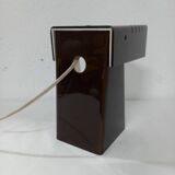 Table lamp plastic 70s brown