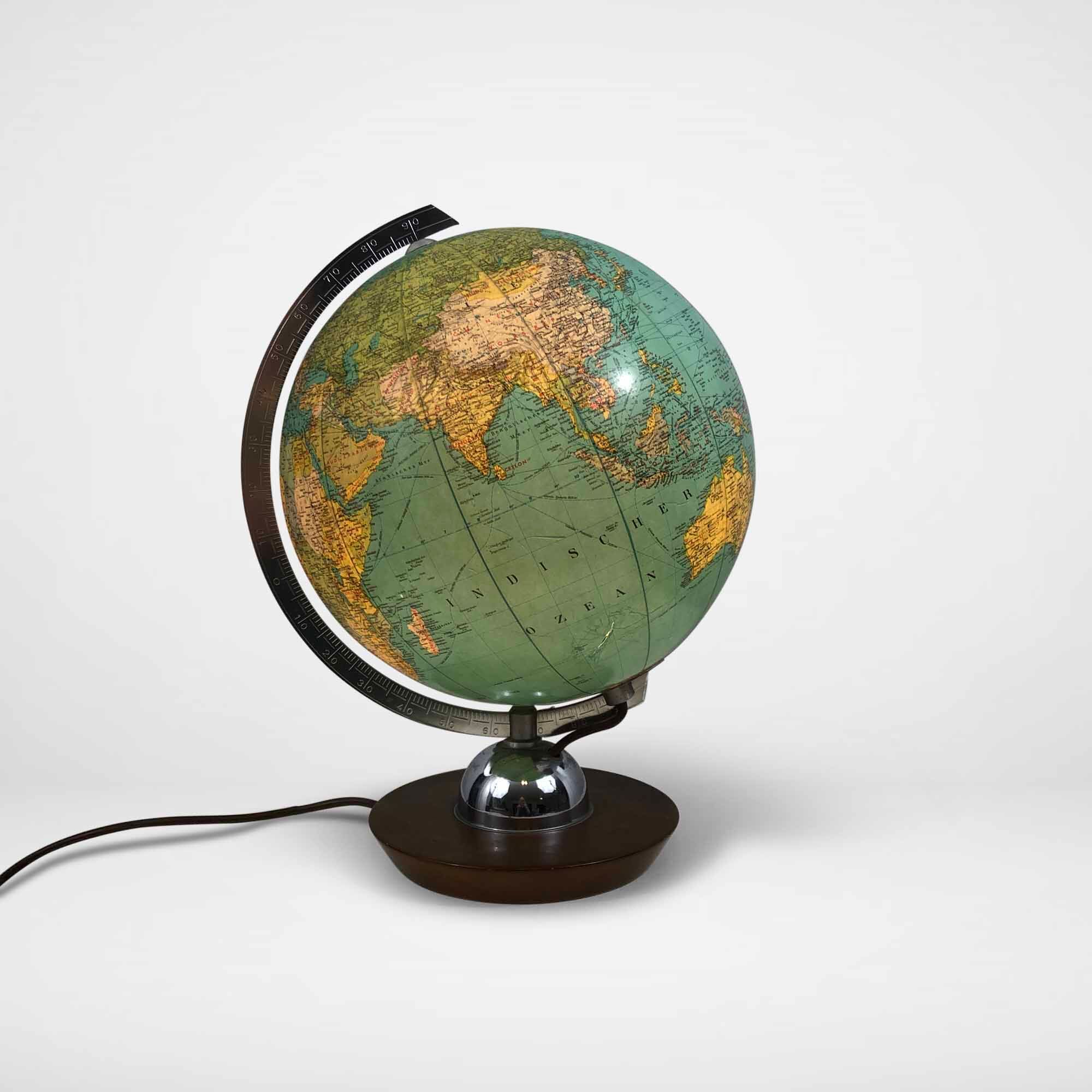 Globe en verre vintage de JRO-Verlag
