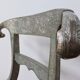 Vintage silver metal chair