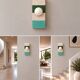 Ceramic zellige wall lamp