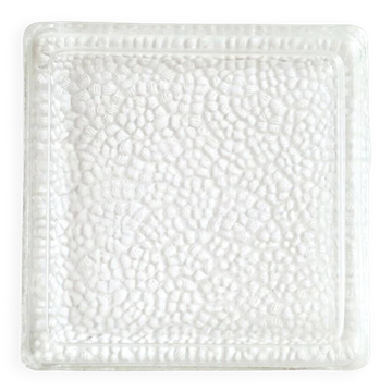 Empty pocket or square Nevada glass ashtray